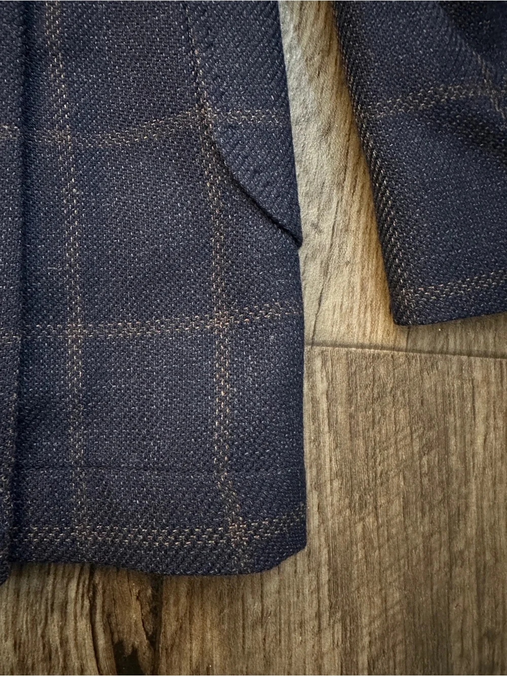 Stafford 60% Wool 40% Cotton Classic Fit Sport Coat Blazer Men’s 42 R Navy
